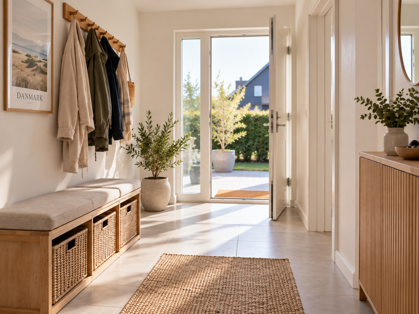 Tidy Scandinavian entrance